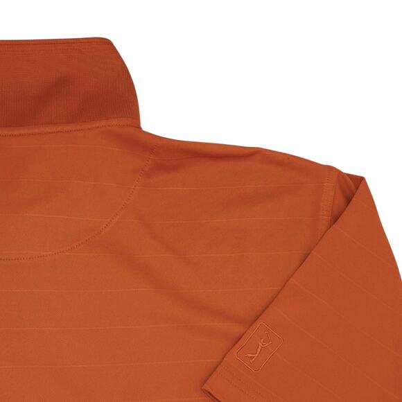 Champions Tour Polo Shirt Mens XL Orange Golf Performance Short Sleeve Striped - Picture 9 of 11